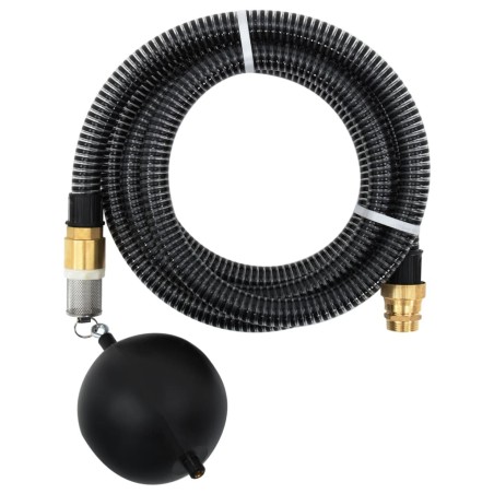 Tuyau d'aspiration avec raccords en laiton noir 1,1" 4 m PVC 550210550210