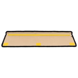Tapis d'escalier autoadhésifs 5 pcs 65x21x4 cm Noir et gris 550212550212
