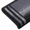 Tapis d'escalier autoadhésifs 5 pcs 65x21x4 cm Noir et gris 550212550212