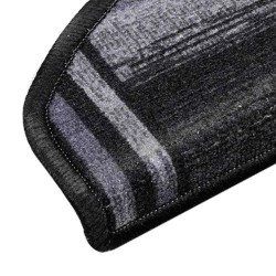 Tapis d'escalier autoadhésifs 5 pcs 65x21x4 cm Noir et gris 550213550213