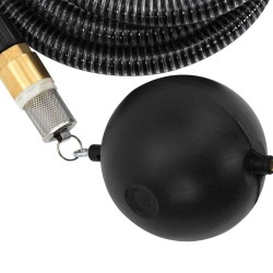 Tuyau d'aspiration avec raccords en laiton noir 1,1" 7 m PVC 550226550226