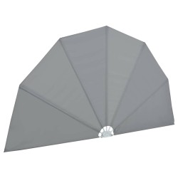 Auvent latéral pliable de terrasse Gris 200 cm  550227550227