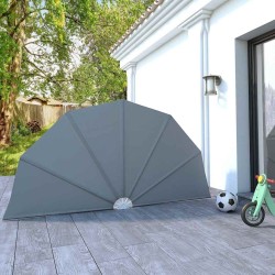 Auvent latéral pliable de terrasse Gris 160 cm 550229550229