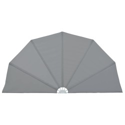 Auvent latéral pliable de terrasse Gris 160 cm 550229550229