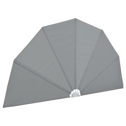 Auvent latéral pliable de terrasse Gris 160 cm 550229550229