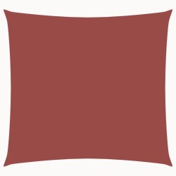 Voile de parasol tissu oxford carré 7x7 m terre cuite 550252550252