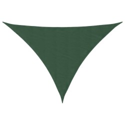 Voile parasol tissu oxford triangulaire 5x5x6 m vert foncé 550284550284