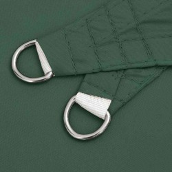 Voile parasol tissu oxford triangulaire 5x5x6 m vert foncé 550284550284