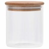Pots de conservation en verre couvercle en bambou 10 pcs 600 ml 550287550287