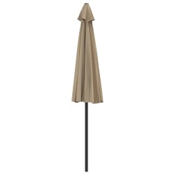 Parasol de balcon avec mât en aluminium Taupe 270x144 cm Demi 550302550302