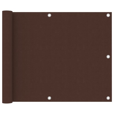 Écran de balcon Marron 75x600 cm Tissu Oxford 550304550304