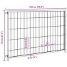 Cage pour animaux sans porte Argenté 300 x 100 x 70 cm Acier 550317550317