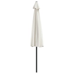 Parasol de balcon avec mât en aluminium Sable 300x155 cm Demi 550334550334