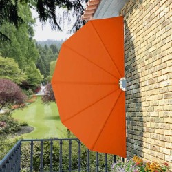 Auvent latéral pliable de terrasse Terre cuite 160 cm  550337550337