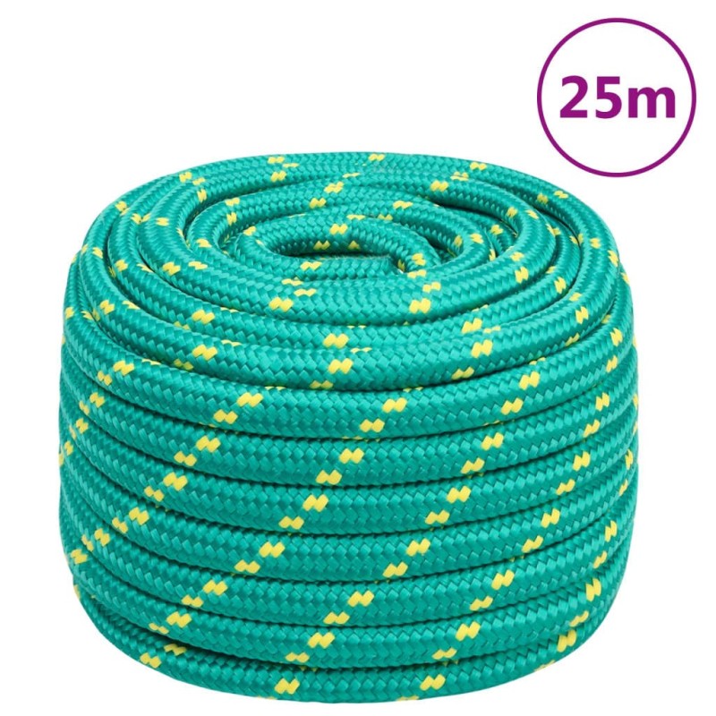 Corde de bateau Vert 20 mm 25 m Polypropylène 550348550348