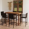 Ensemble de bar de jardin 7 pcs Marron 550349550349