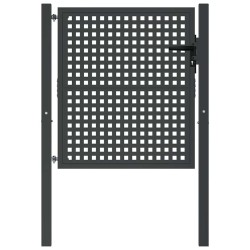 Portail de jardin Anthracite 100x100 cm Acier 550370550370