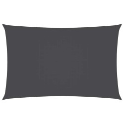 Voile de parasol tissu oxford rectangulaire 5x8 m anthracite 550380550380