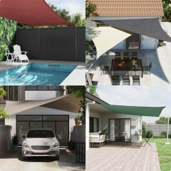 Voile de parasol tissu oxford rectangulaire 5x8 m anthracite 550380550380