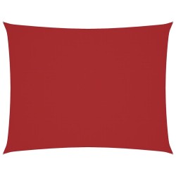 Voile de parasol Tissu Oxford rectangulaire 4x6 m rouge 550391550391