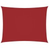 Voile de parasol tissu oxford rectangulaire 4x5 m rouge 550392550392