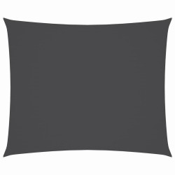 Voile de parasol Tissu Oxford rectangulaire 3x4 m Anthracite 550396550396