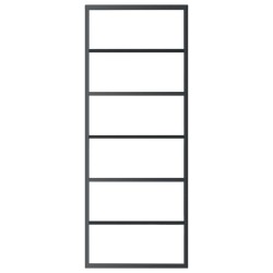 Porte coulissante Verre ESG et aluminium 76x205 cm Noir 550401550401