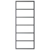 Porte coulissante Verre ESG et aluminium 76x205 cm Noir 550401550401