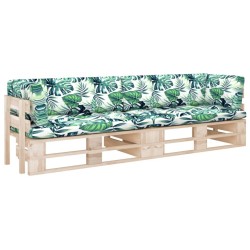 Canapé palette 2 places avec coussins Bois de pin imprégné 550412550412