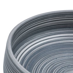Vasque à poser gris rond Φ41x14 cm céramique 550434550434