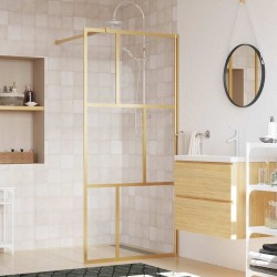 Paroi de douche avec verre ESG transparent doré 80x195 cm 550453550453