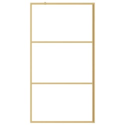 Paroi de douche avec verre ESG transparent doré 115x195 cm 550455550455