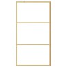 Paroi de douche avec verre ESG transparent doré 115x195 cm 550455550455
