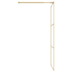 Paroi de douche avec verre ESG transparent doré 115x195 cm 550455550455