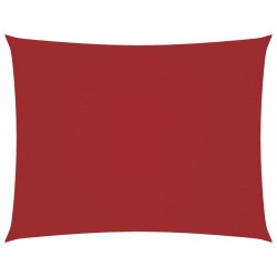 Voile de parasol tissu oxford rectangulaire 3,5x5 m rouge 550537550537
