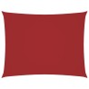 Voile de parasol tissu oxford rectangulaire 3,5x5 m rouge 550537550537