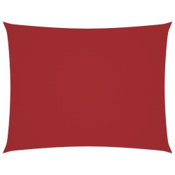 Voile de parasol tissu oxford rectangulaire 2,5x3,5 m rouge 550549550549