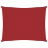 Voile de parasol tissu oxford rectangulaire 2,5x3,5 m rouge 550549550549