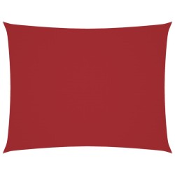 Voile de parasol tissu oxford rectangulaire 2,5x4 m rouge 550552550552