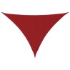 Voile de parasol tissu oxford triangulaire 5x5x6 m rouge 550555550555