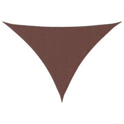 Voile de parasol tissu oxford triangulaire 3x4x4 m marron 550582550582