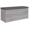 Banc de rangement sonoma gris 102x42x45 cm bois d'ingénierie 550587550587