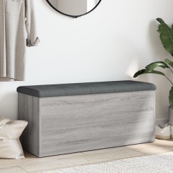 Banc de rangement sonoma gris 102x42x45 cm bois d'ingénierie 550587550587