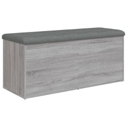 Banc de rangement sonoma gris 102x42x45 cm bois d'ingénierie 550587550587