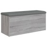 Banc de rangement sonoma gris 102x42x45 cm bois d'ingénierie 550587550587
