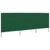 Paravent 3 panneaux Tissu 400 x 120 cm Vert 550600550600