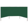 Paravent 3 panneaux Tissu 400 x 120 cm Vert 550600550600