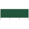 Paravent 3 panneaux Tissu 400 x 120 cm Vert 550600550600