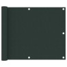 Écran de balcon Vert foncé 75x600 cm Tissu Oxford 550604550604