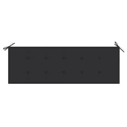 Banc de jardin avec coussin anthracite 150 cm Teck massif 550607550607